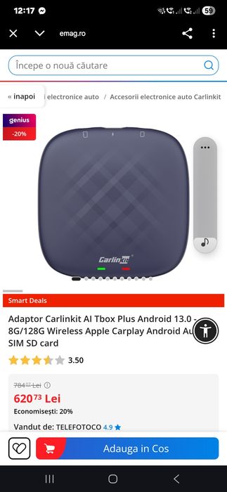 Adaptor carplay -apple sau android