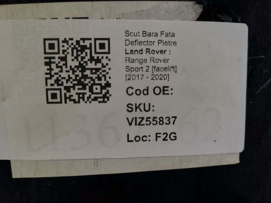 Scut Bara Fata Deflector Pietre Land Rover  Range Rover Sport 2 [facel
