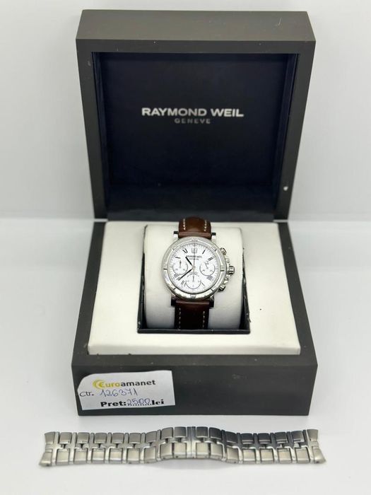 Ceas Raymond Weil Parsifal, Baterie, Argintiu -A-