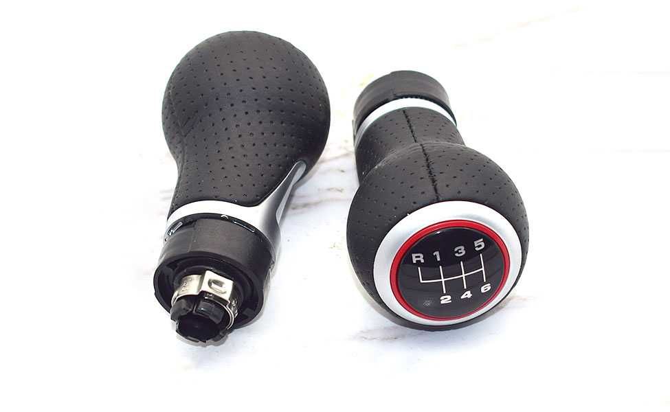 Nuca PIELE NATURALA perforata schimbator viteze - Audi A4 (B8) A5 Q5