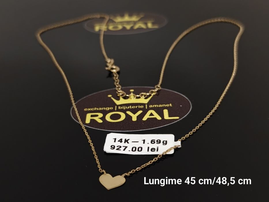Bijuteria Royal: Lanț aur nou 14k/1.69 gr