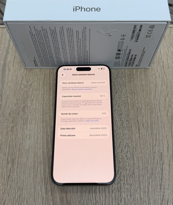 iPhone 15 Pro Max Natural Titanium 256 GB