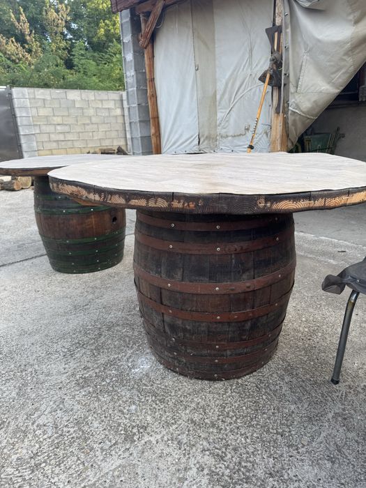 Маси от бъчви.Два броя.