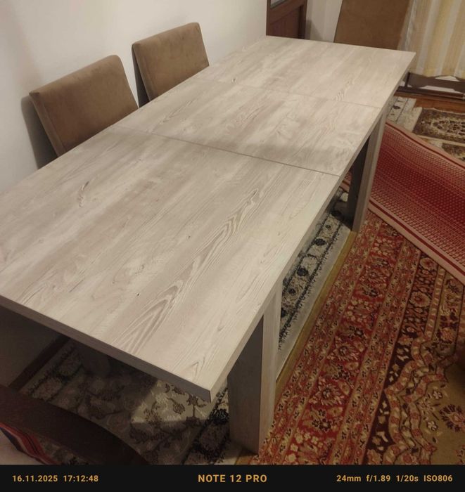 masa extensibila 76x140, extinsa 76x190