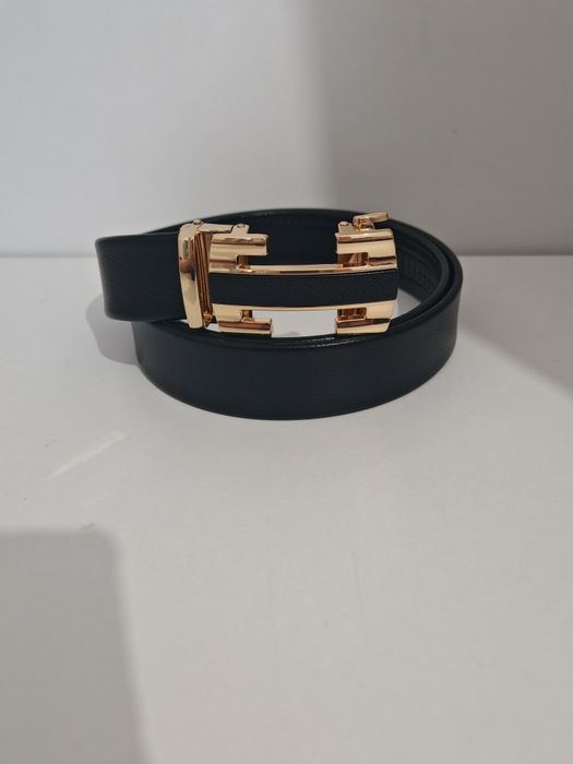 Curele Hermes-piele naturala, logo metalic - model unisex