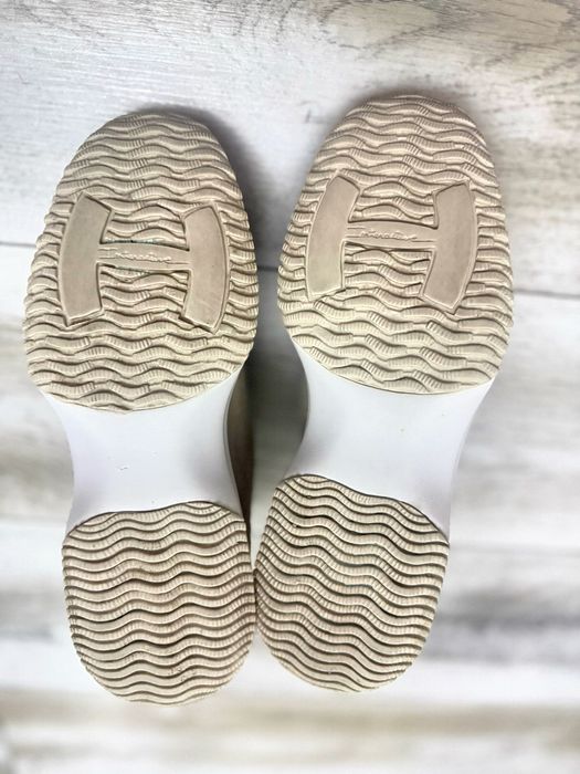 Sneakers ORIGINALI Hogan damă 37 bej auriu platformă comozi
