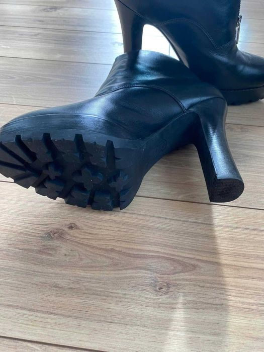 Botine negre de piele Michael Kors masura 8 M - 38,5