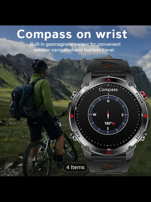 Смарт часовник с GPS Daorkow + допълнителни  екстри