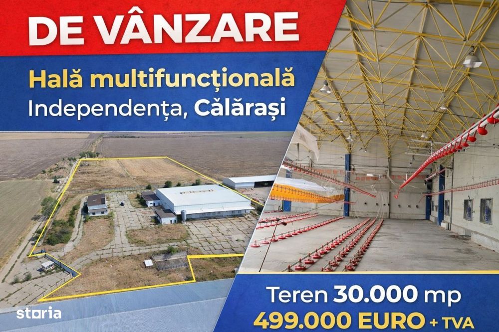 Călărași - Hală multifuncțională cu teren 30.000 mp