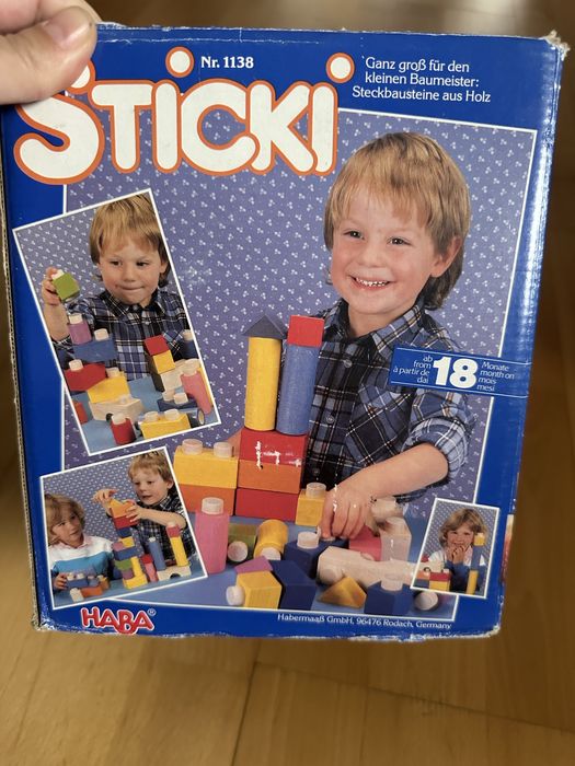 Set de constructie din lemn - Montessori