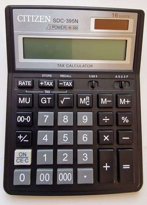 Калькулятор CITIZEN SDC-395 N