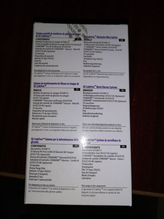 Vand aparat pentru măsurarea glicemiei, Glucometrele SD Code Free
