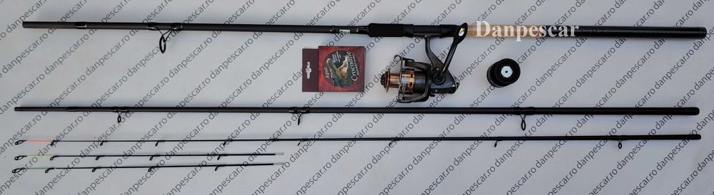 SET FEEDER Lanseta DEXTER 3,90m 180gr + Mulineta EFB4000 6 rulmenti si 150m fir
