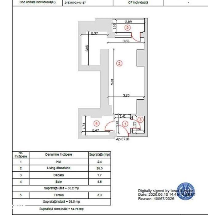 Militari Garsonieră decomandata 39 mp - Smart Residence Lujerului!!