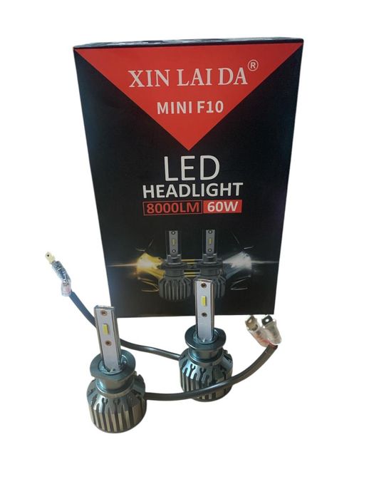 Лед крушки F10 MINI- Н1 за фарове 60W 8000L