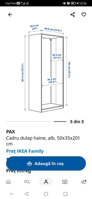 Dulap Ikea pentru hol