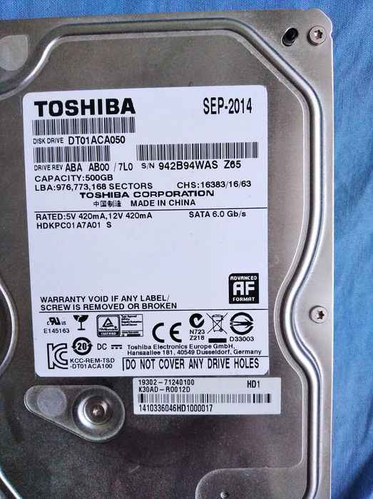 Vand HDD sata desktop , 320 gb, 500 gb , 1 Tb