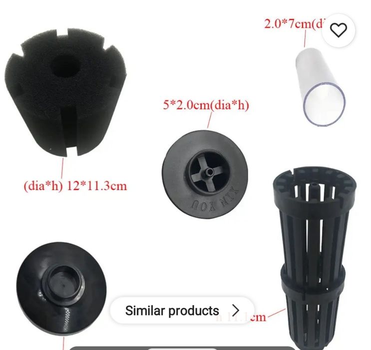 Биохимични гъбени филтри за аквариум