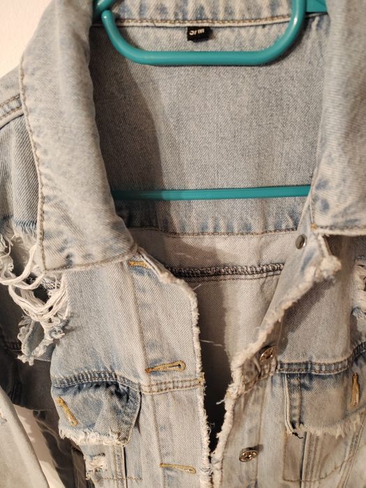 Geaca de blugi albastra oversize