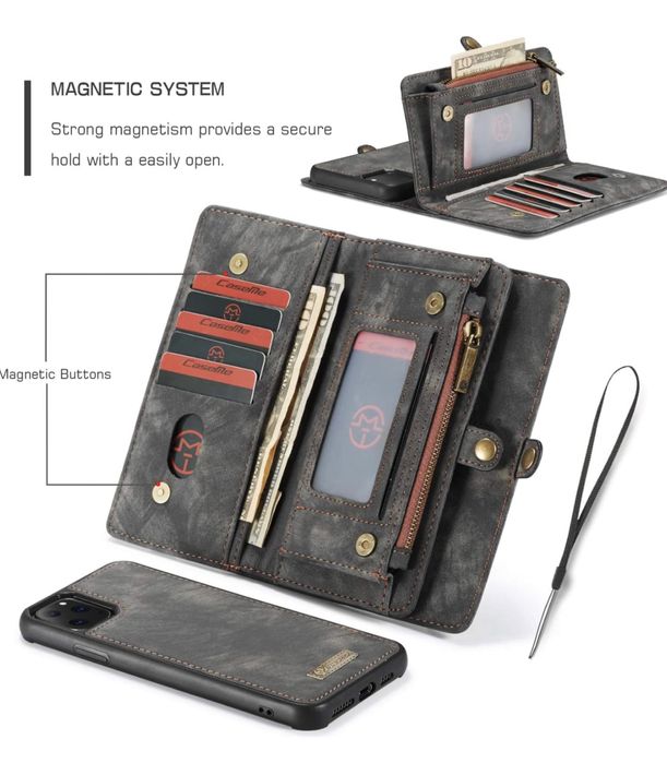 2в1 Портмоне и Кейс за iPhone 12 Pro Max