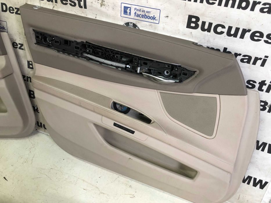 Scaune interior piele crem electric cu incalzire BMW seria 7 F01