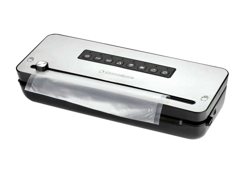 Aparat de Vidat și Sigilat Premium SILVERCREST®, Putere 160W, Finisaj Oțel Inoxidabil, Funcții Avansate "Wet & Soft", Cutter Integrat