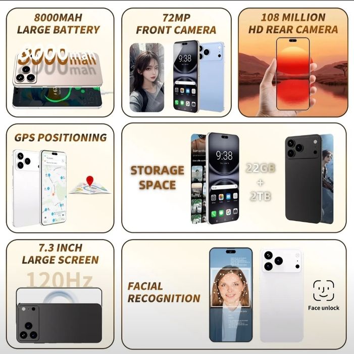 XS17 pro max Telfoni pachka turibdi ishlatilmagan.