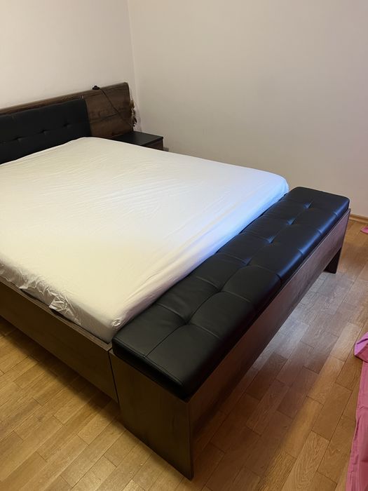 Спалня комплект Aiko с LED осветление + пейка + скрин