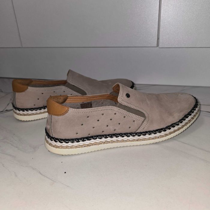 Мъжки Мокасини ТЕОДОР от Естествен Велур 42 номер