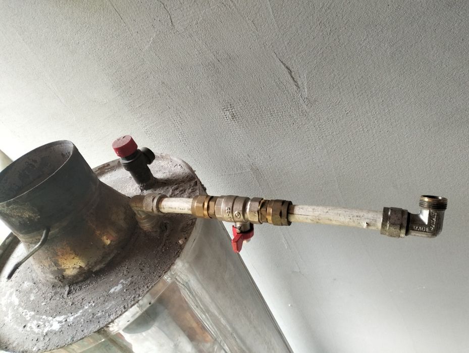 Vand boiler de inox pe lemne