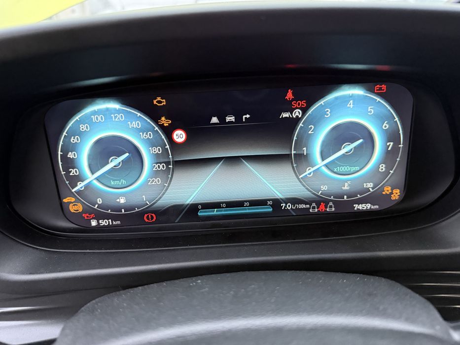 Hyundai i20 2025 ca nou 7000km avariat frontal pret fix!