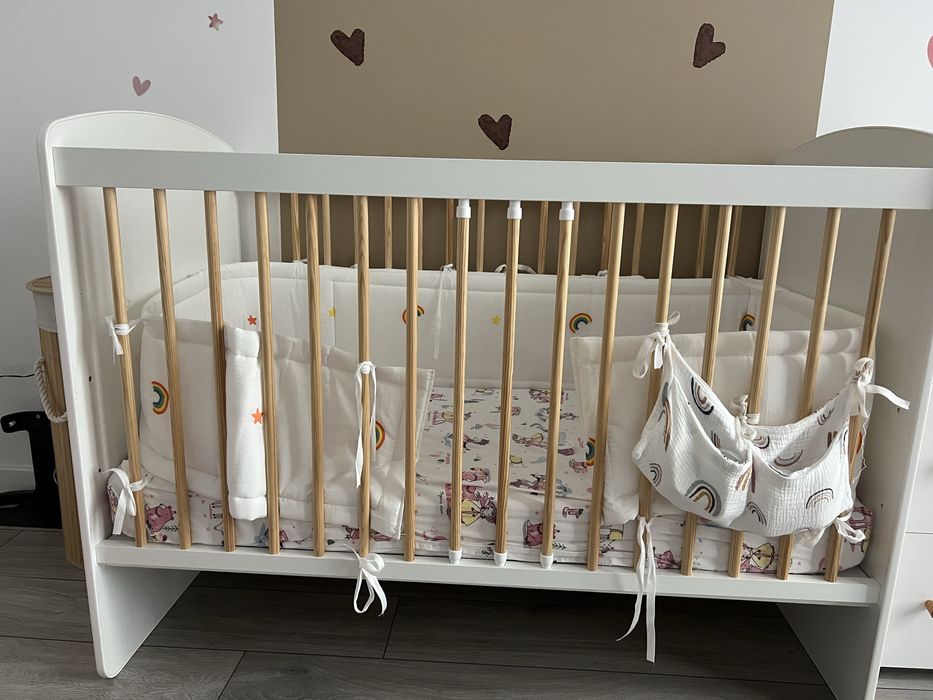 Patut (crib) bebelus +  saltea + aparatoare pat