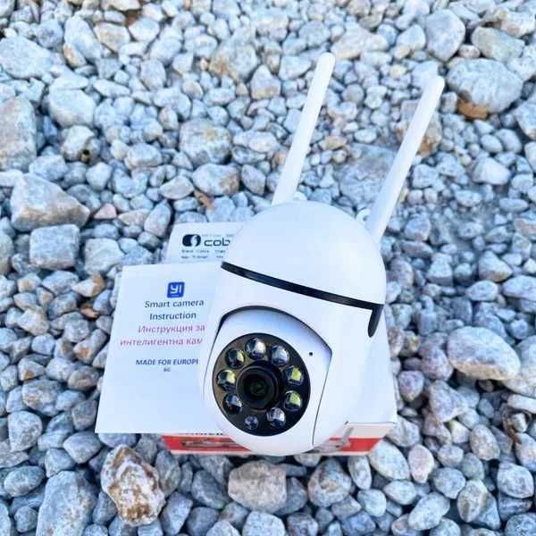 ПРОМО!! 2 Броя WIFI камера за видеонаблюдение A10 Full HD,5MP,YI Smart