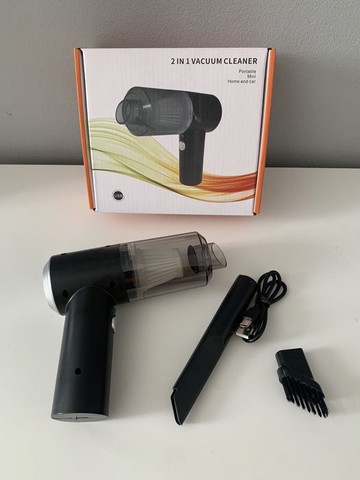 Aspirator auto Fara fir 2in1 Cu Lumina LED