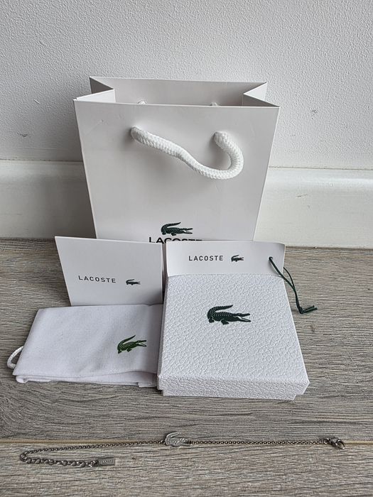 Bratara Lacoste - 21cm - Argintiu
