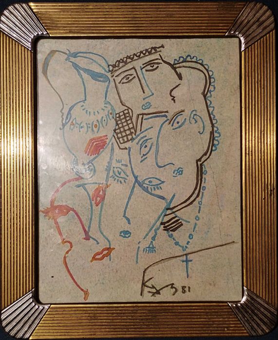 Стара графична композиция .