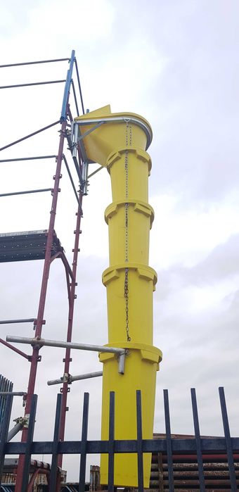 Sistem complet evacuare moloz, tobogan moloz