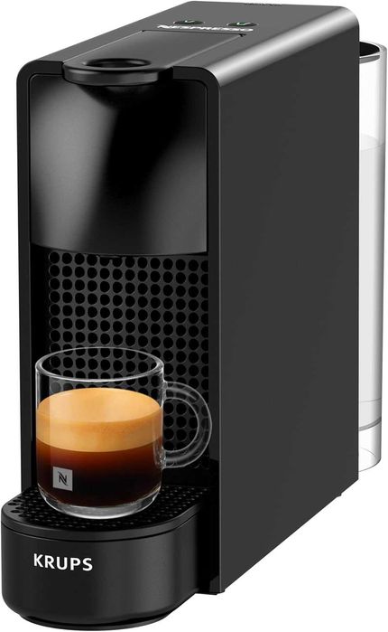 Krups Nespresso XN1108 Essenza Mini машина за кафе на капсули, 1260 вата, черна, 0.6 литра