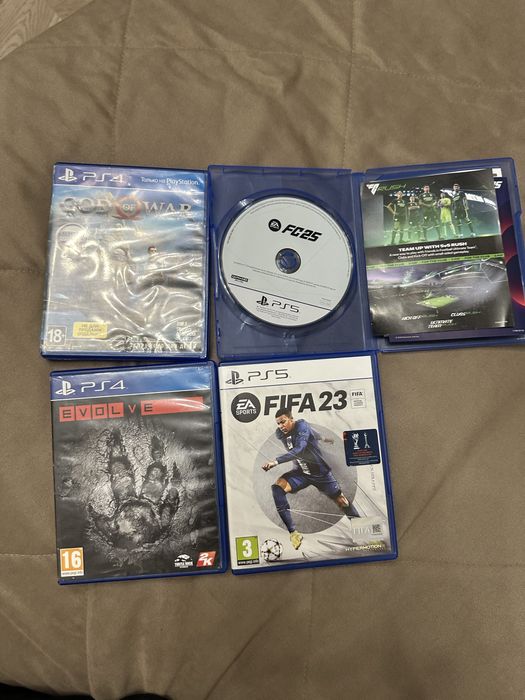 диски пс4/5 fifa , evolve , god of war