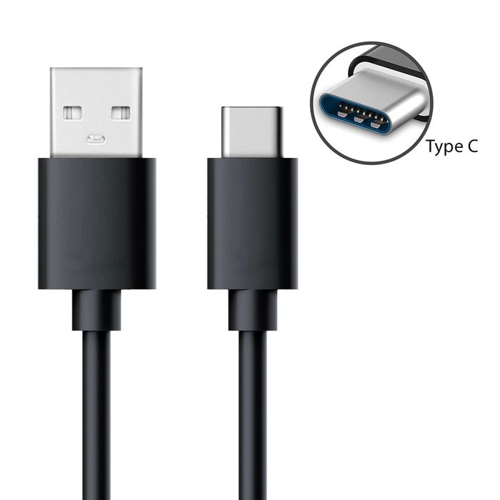 Cablu Usb - Type C Fast Charge Alb / Negru Nou