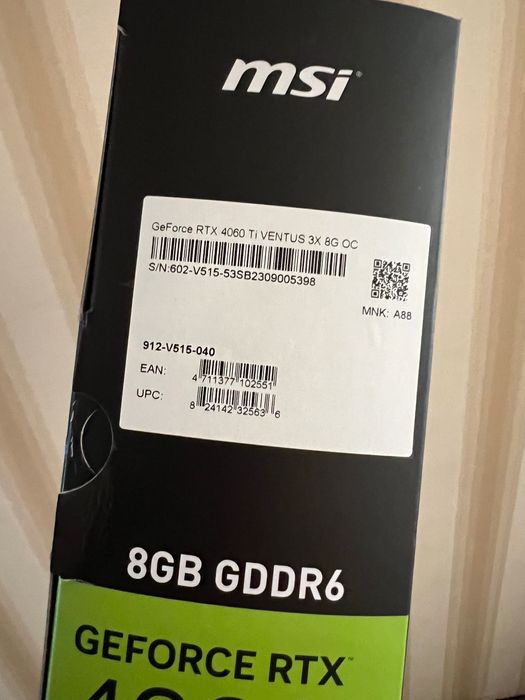 4060Ti msi ventus 3x