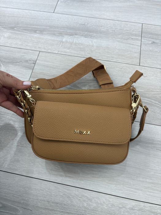 Mexx дамска чанта цвят карамел