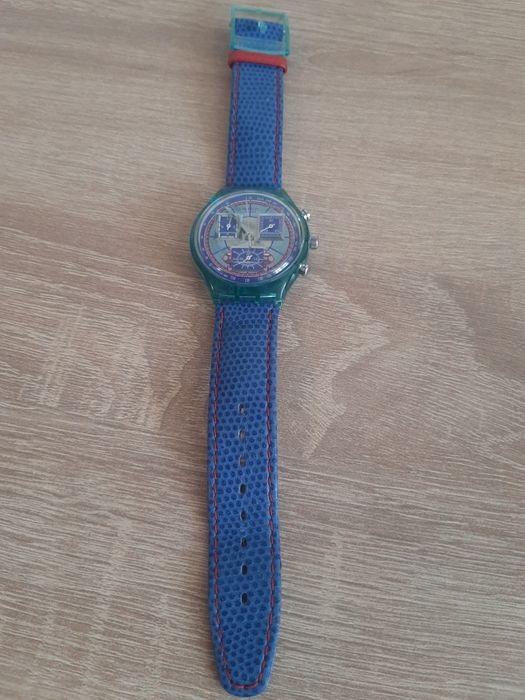 Ceas Swatch Chrono Vintage "Grand Prix" (SCJ101) – Model 1992-1993