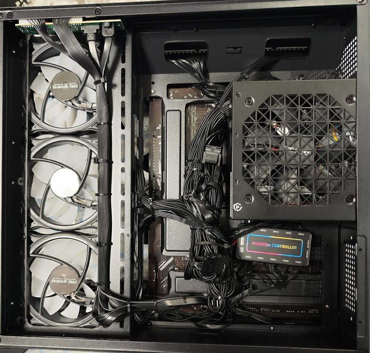 NOU-PC Sistem GAMING,AMD Ryzen 7 5700x,32 gb DDR4,RTX5060,ssd 1TB m.2