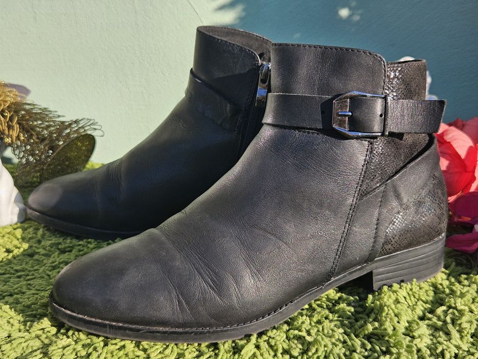 Caprice ботуши естествена кожа N40