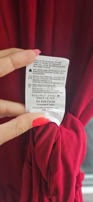 RED VALENTINO Tango/Flamenco Cocktail rochie roșie -Valentino Garavani