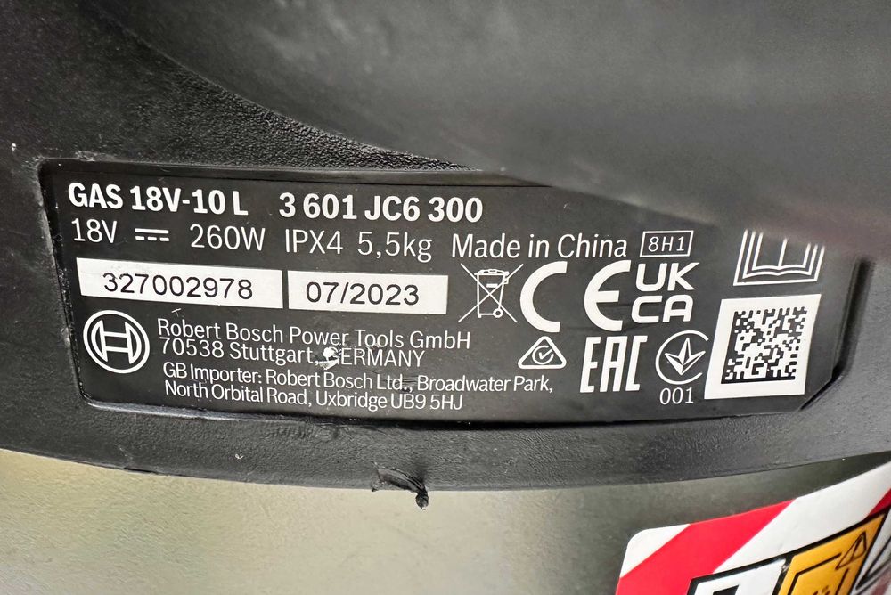 BOSCH GAS 18V-10L -Акумулаторна прахосмукачка за сухо и мокро почиства