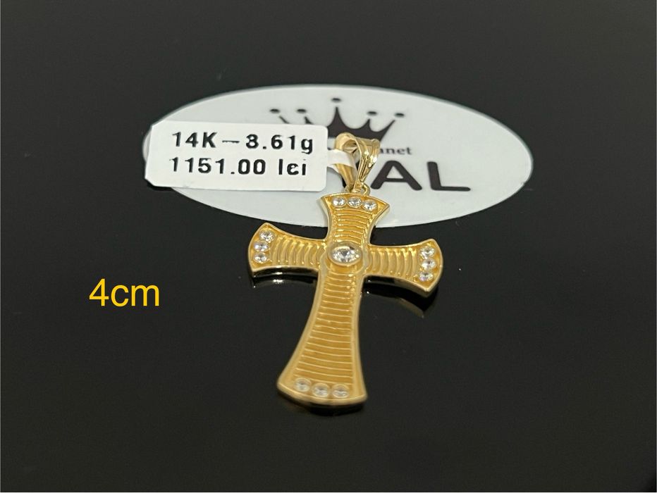 Bijuteria Royal CB : Pandant aur 14k 3,61gr 4cm