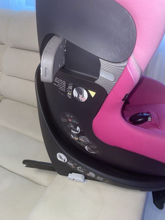 Scaun auto Cybex Sirona S I-size cu rotire 360• , de la 0-18 kg, Roz