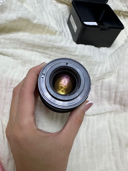 Обектив Fujinon 55mm f/1.8 + адаптер M42–FX